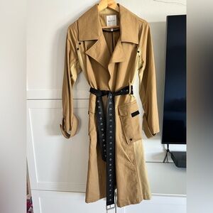 Avec Les Filles Colorblock Trenchcoat